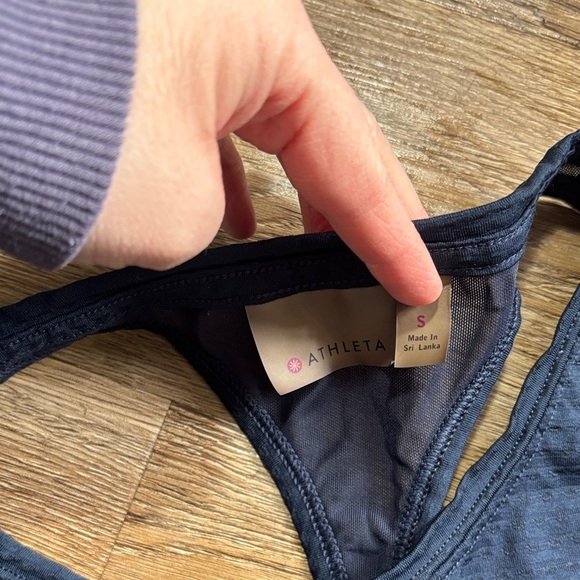 Athleta Navy Racerback Tank - Picture 2 of 4